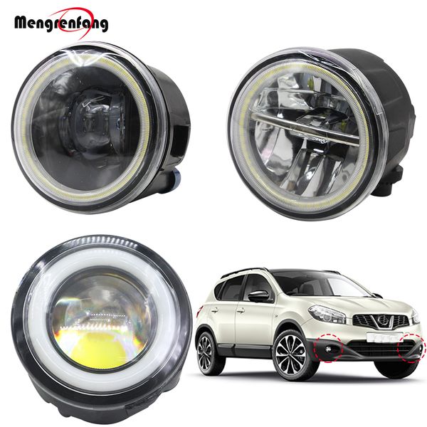 

2 x car fog light 4000lm led halo ring angel eye drl daytime running light 12v for qashqai j11 j11_ 2013-2018