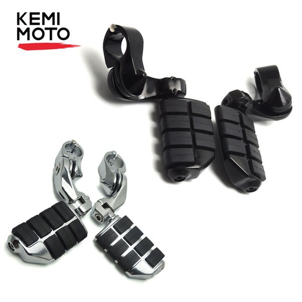 

foot rest 1.25 "crash bar adjustable short mount foot pegs clamps for touring softail for sportster yamaha