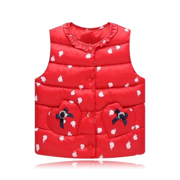 

new winter baby girls vest lace bow children waistcoat autumn princess costume for kids clothes children outerwear, Blue;gray