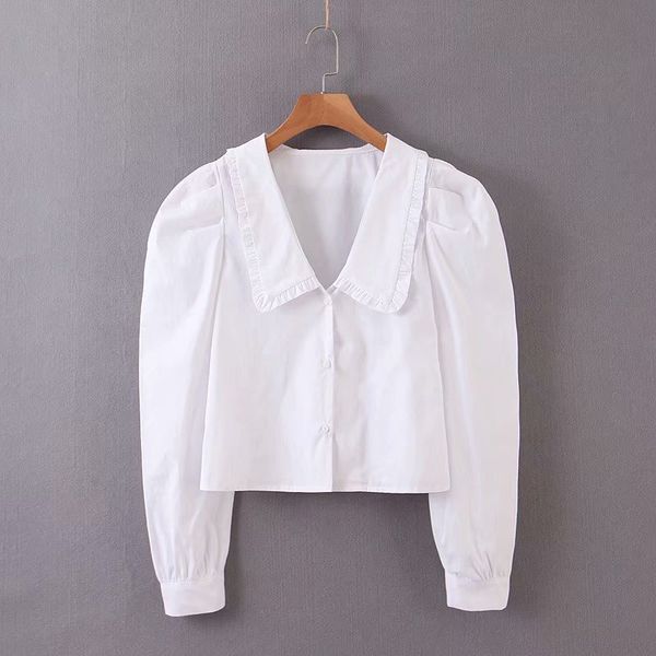 

xl40-2386 european and american fashion v-neck shirt, White