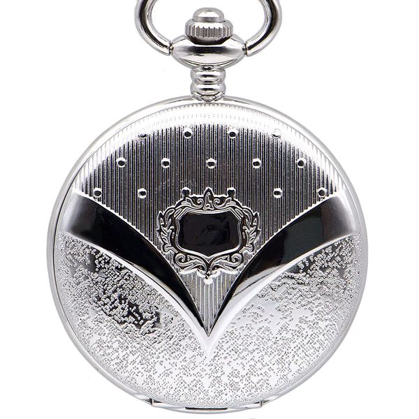 

drop shipping whole silver mens luxury mechanical pocket watch men vintage carving skeleton watch fob clock male unisex, Slivery;golden