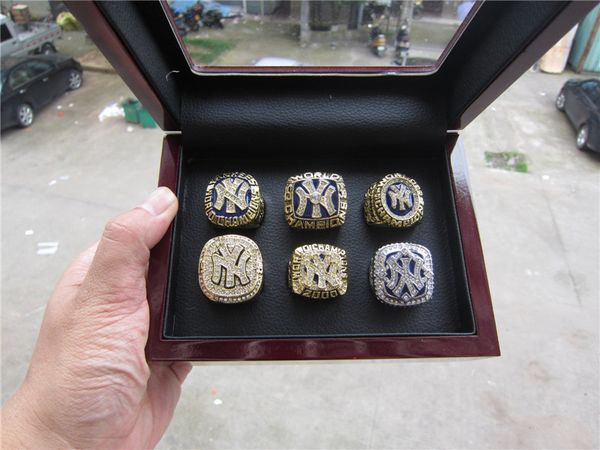 

2019 ba eball yankee 1977 1996 1998 1999 2000 2009 new york world champion hip ring with wooden di play box et men fan gift drop hipping