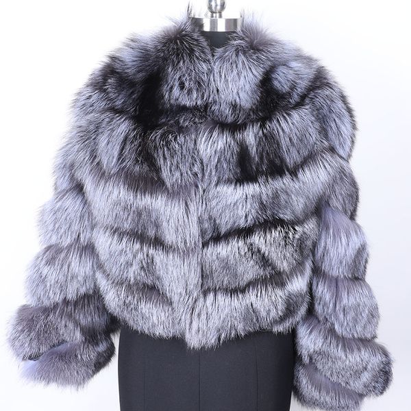 

mao kong winter jacket genuine fur parka woman natural genuine fur coat, Black