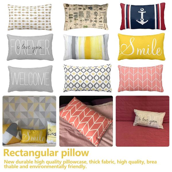 

30x50 pillow cover home rectangle design pillowcase for home comfortable sleep pure contract and cool pillowcase