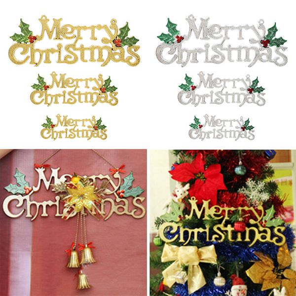 

alphabet hanging card plastic christmas showcase home decor creative store restaurant xmas tree drop shipping