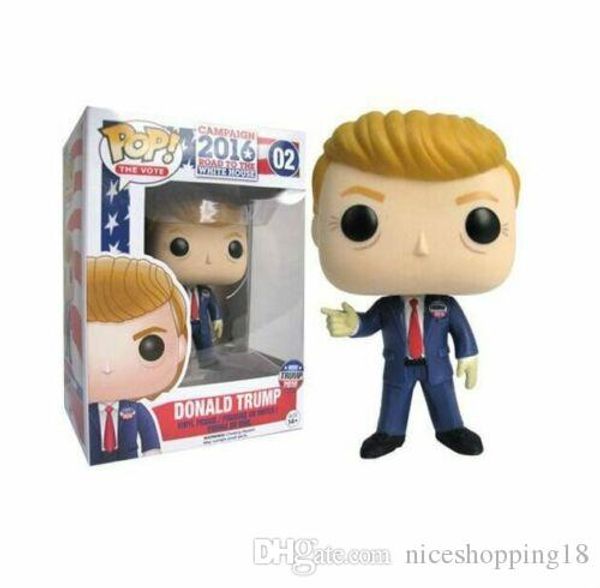 

cute funko pop donald trump president campaign 2016 # 02 donald trump pop doll brand new toys action figures