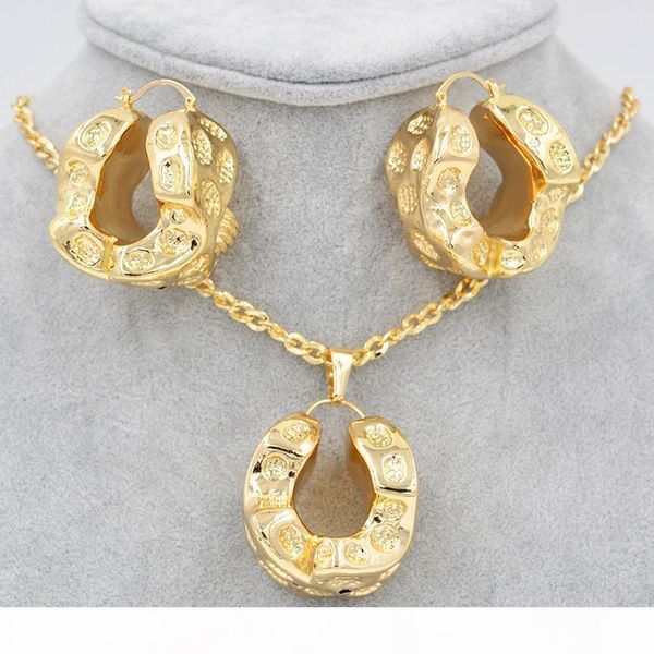 

sunny jewelry trendy new 2018 big hoop jewelry sets for women earrings pendant copper cheese for party wedding jewelry findings