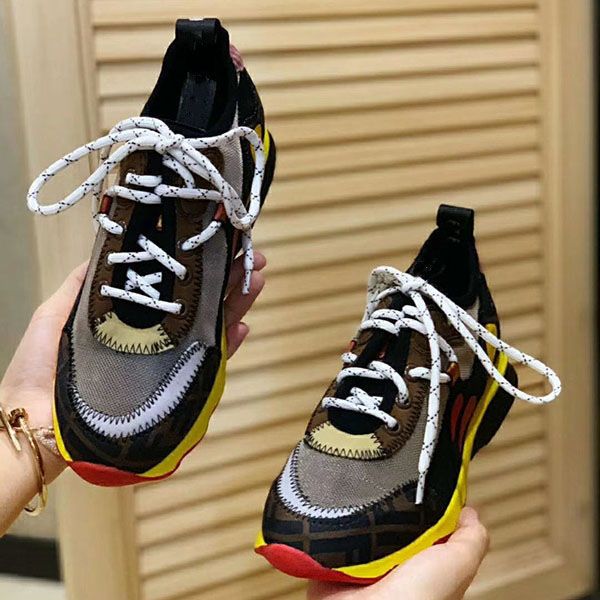 

2020 new leather couple men and women breathable mesh casual shoes fashion non-slip color matching trend belt sneakers ac11, Black