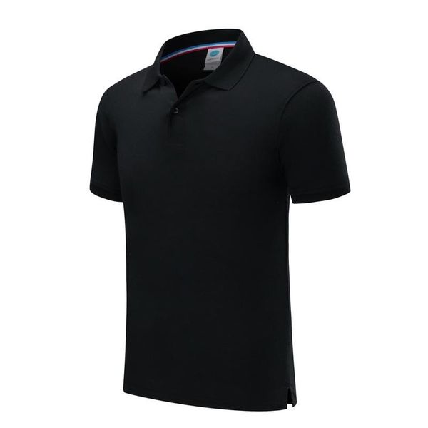 

2019 new solid color short-sleeved polo shirt comfortable and breathable men and women black t-shirt sd-7901-199