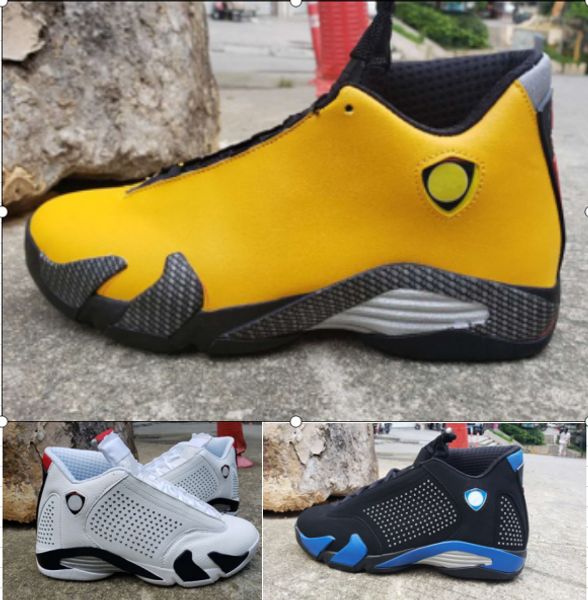 

wholesale new 14 xiv yellow black blue white low men basketball shoes male 14s sneakers sports outdoor trainers size 7-13