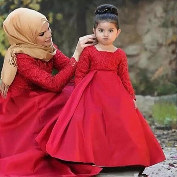 

новый мусульманин с длинным рукавом платье девушки цветка для венчания красный шнурок и атласная детские платья выпускного вечера дешевые ма, White;blue