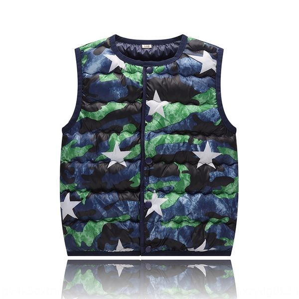 

youyusi] wear winter children's down cotton waistcoat vest vest with both sides baby waistcoat for boys and girls, Camo