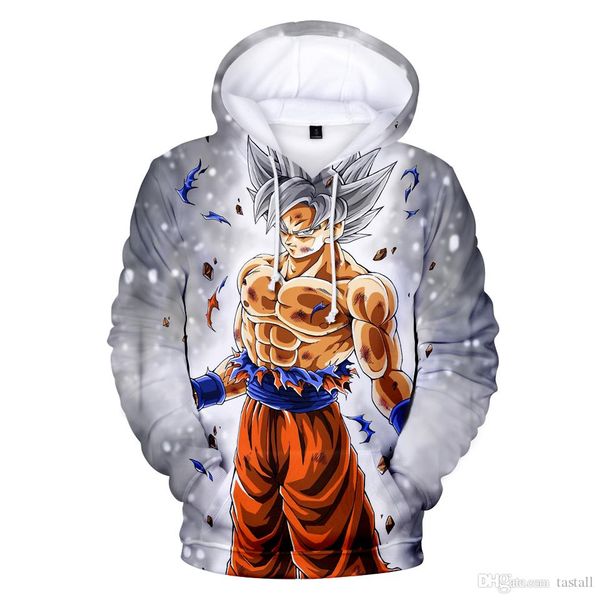 

3d dragon ball sky пуловер толстовки с hat карманный хлопок толстовка мужчины женщины супер sweartshirt moletom homme, Black