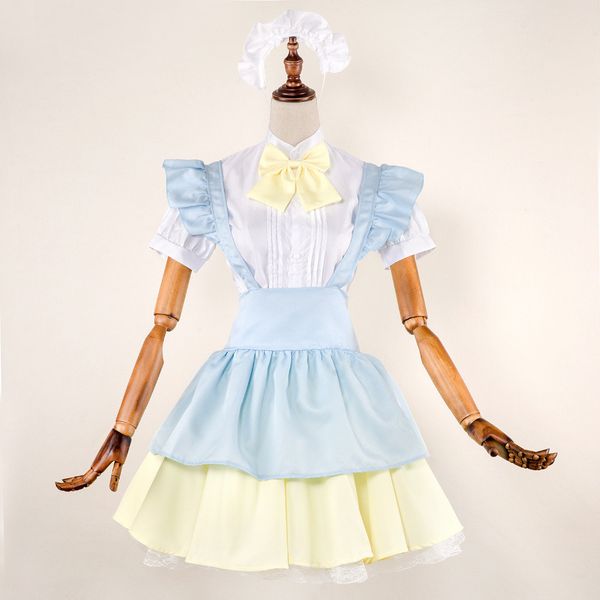

5pcs servant women cosplay party halloween lolita fancy dress japan girls costumes, Black;red