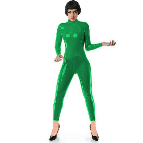 7 Farben Damen eng anliegender Catsuit mit Reißverschluss, offener Schritt, voller Body, Halloween-Katze, Cosplay-Kostüm, sexy Catwoman-Kostüm