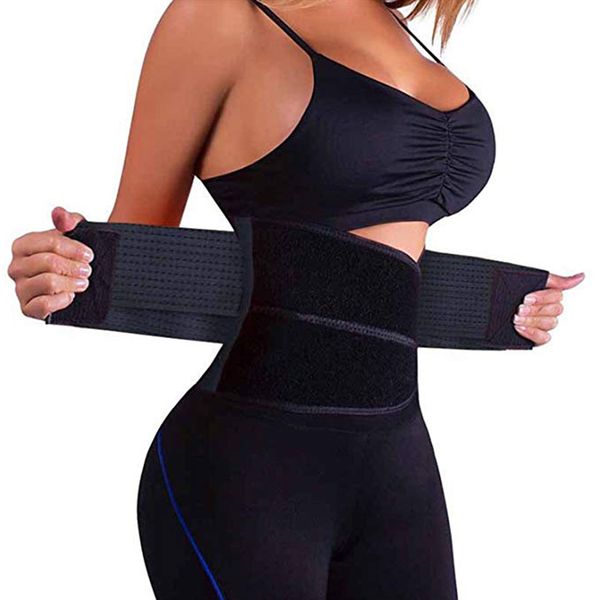 

тренер пояс пояс для женщин талии cincher триммер для похудения body shaper пояс тренировки сжигания жира tummy ремень управления shapewear, Black;white