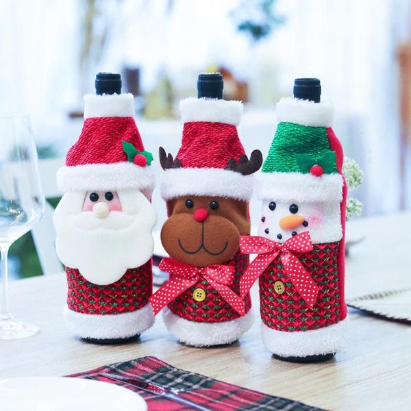 

non-woven wine bottle cover home party table christmas decoration supplies gifts necessary household decoration gadgets