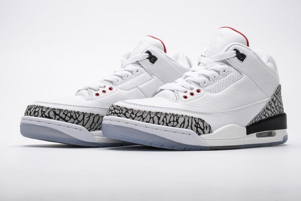 

mens 3 nrg линии штрафного броска баскетбол обувь лучшего качества iii dunk contest белый огонь красный цемент серый кроссовки размер us7-13, White;red