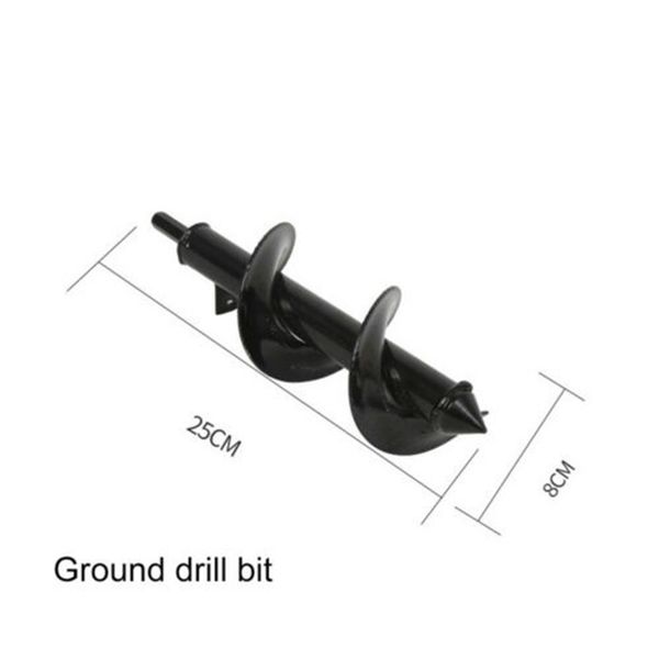 

9.8 planter garden auger hole digger drill bit for gardening diy tools black