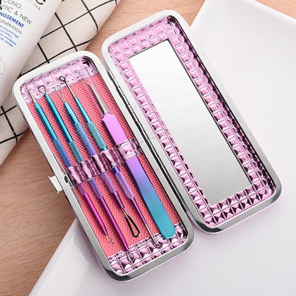 

5pcs/set premium blackhead acne comedone pimple blemish extractor remover tool blackhead pimple remover tool