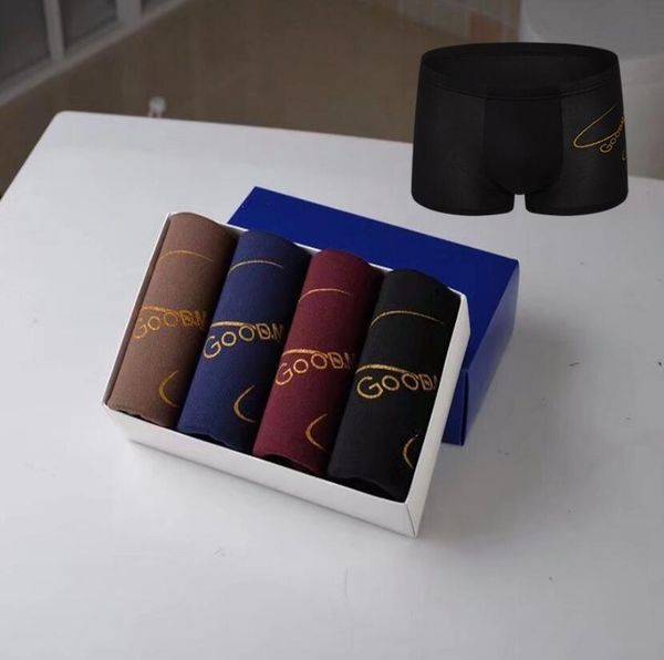 

men boxers man underpants comfortable breathable underpants designer slim printed boxer soft under shorts ing, Black;white