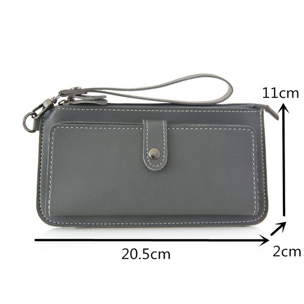 

women purses with clutch women long wallet fashion zipper pu leather coin pocket 2019 female card holder, Red;black
