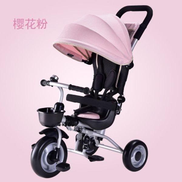

children's pedal tricycle baby stroller child lightweight folding baby hand push chair three wheel stroller bicycle umbrella car