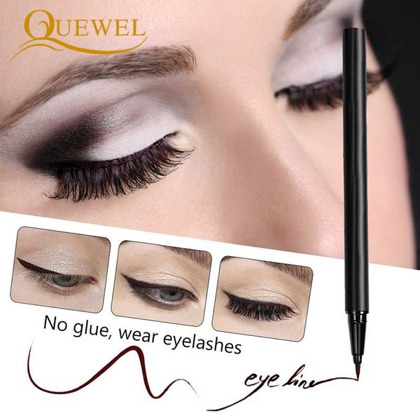 

quewel false eyelash eyeliner glue fast dry eye liner pencil pen waterproof long-lasting new cosmetic makeup tool