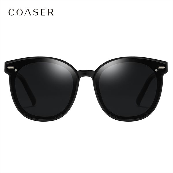 

coaser great cool 6~11 year children glasses wide side kids glasses colorful baby sunglasses boys eyewear round frame girls, Blue