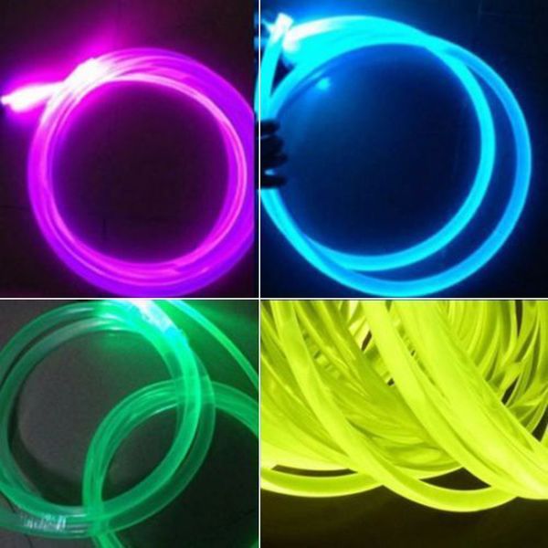 

1m pmma side glow fiber optic cable car light 1.5mm/ 2mm/ 3mm/ 4mm diameter hot