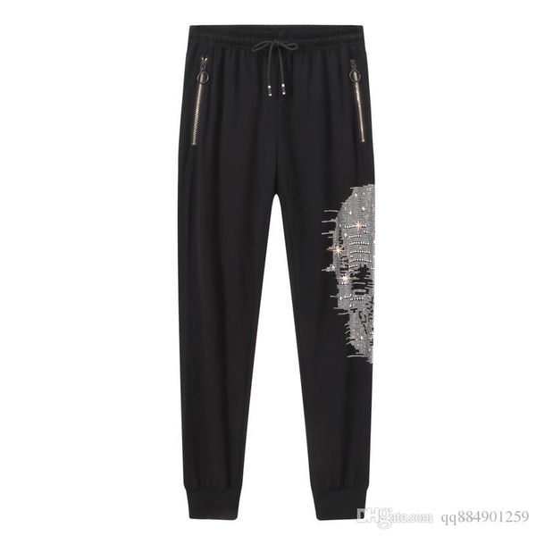 

2019 new pants men's thin section summer breathable sports drilling trend tide pants size s-5xl designer shorts mens swim shorts, Black