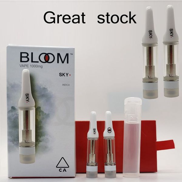 

Bloom картридж 0,8 мл 1мл пустые Vape ручки 510 Thread Керамические телеги Vape картриджи Упаковка Масло Атомайзер diposable Пары