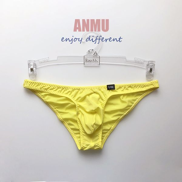 

new nightclub gay wrinkle hip men's briefs translucent men's panties 3041, Black;white