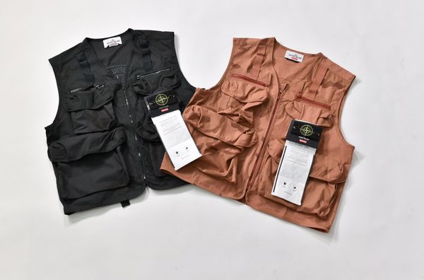 

19fw new luxuriou brand de ign compa camo cargo ve t men women fa hion ca ual treetwear weat hirt outdoor hirt, Gray;blue