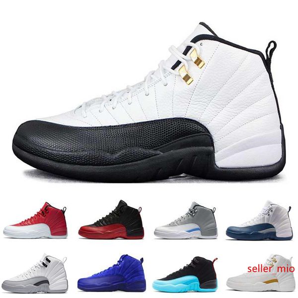 

shoes 12 xii man basketball shoes white gym red flu game taxi playoffs barons sneakers sports shoes the maste