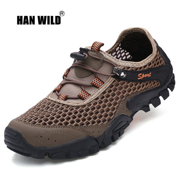 

han wild 2019 men outdoor sneakers breathable hiking shoes men women outdoor hiking sandals trekking trail water sandals