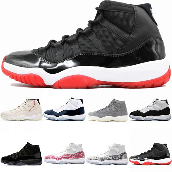 

air retro jordan men basketball shoes 11 bred 378038-061 mens trainers concord with 45 fashion sports sneakers size 8-13