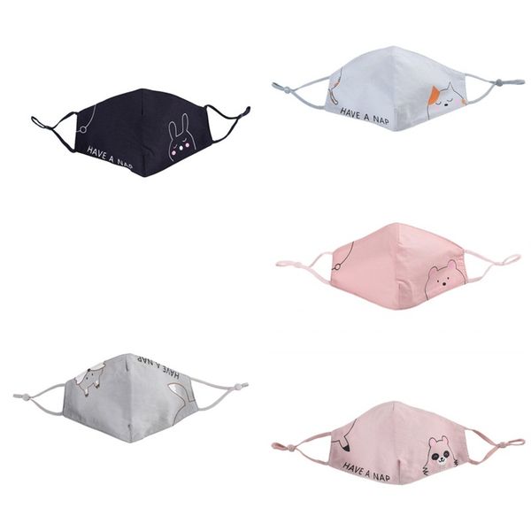 

student fashion face mask cat anti dust mouth respirator have a nap cotton cloth reusable mascarilla protective recycling festival 2 5sma b2