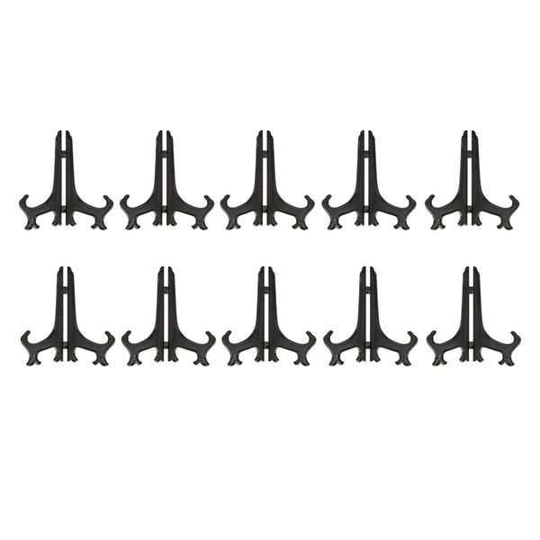 

10-piece plate display plate stand plate holder picture display plate, black