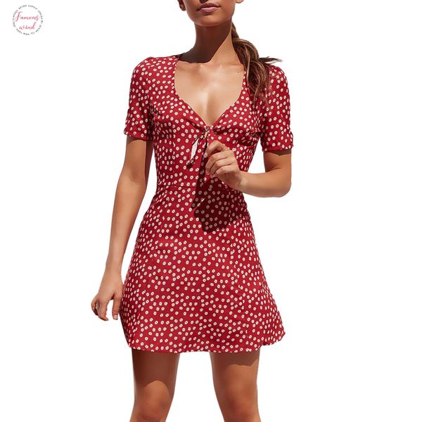 

womens summer casual dot print sheath mini ladies short sleeve bodycon beach party dot sundress vestito da donna c, Black;gray