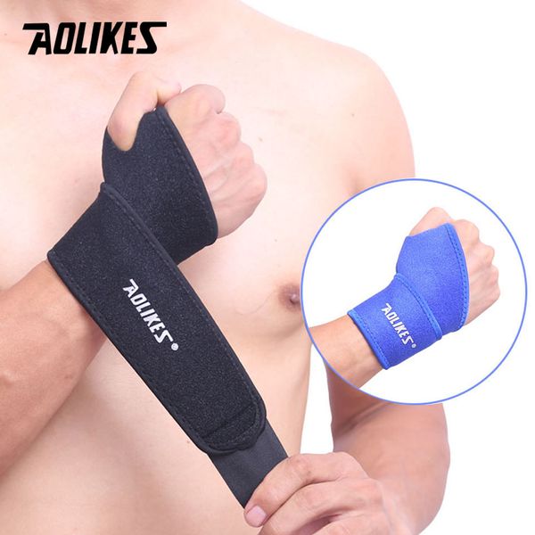 

aolikes 1pcs adjustable steel brace wrist support splint fractures carpal tunnel sport sprain for weight lifting protector, Black;red