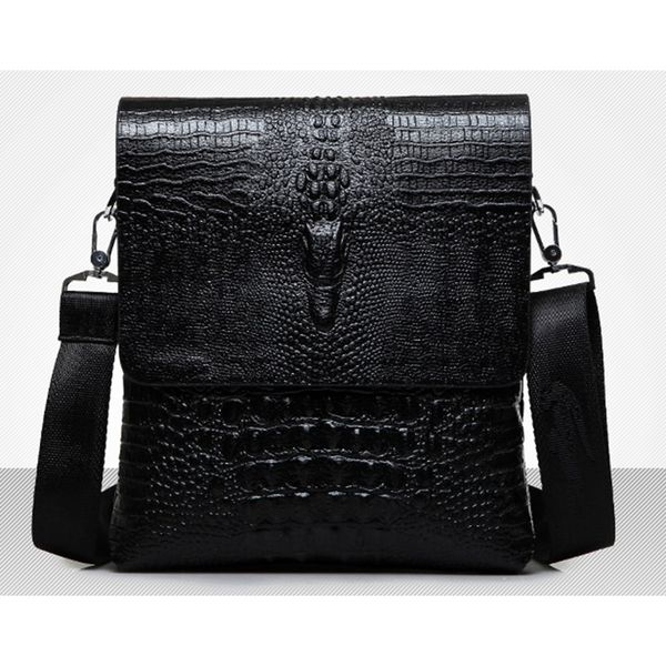 

vintage messenger men shoulder bags pu leather crossbody bags men's small briefcase business travel pouch phone bag