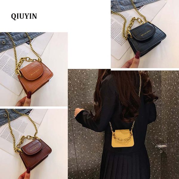 

mini small shell type bag 2020 fashion new quality pu leather women's handbag crocodile pattern chain shoulder messenger bags