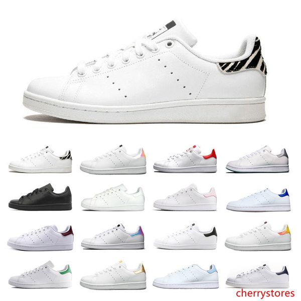 

2019 smith casual shoes mens womens training runners designer raf simons stan smiths leather shoes sneakers solid grey blue multi colors
