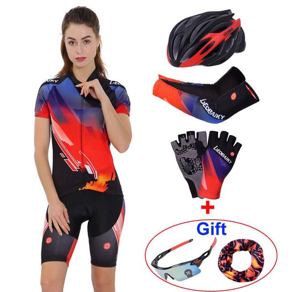 

women cycling jersey sets summer pro team 2018 breathable quick dry shorts sleeves bicycle wear clothing mtb clothes sportswear, Black;blue