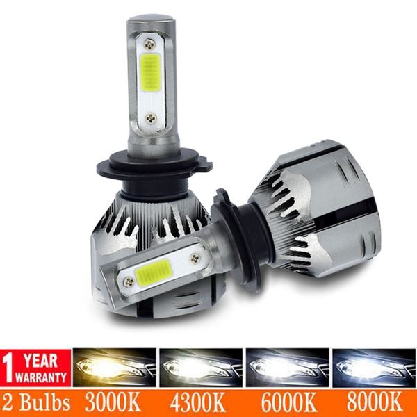 

2pcs h4 h1 h3 h7 h11 h8 h9 h27 880 881 9005 hb3 9006 hb4 led headlight fog light bulbs 72w 12000lm car styling 6000k 8000k