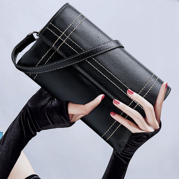 

leather women's bag large-capacity women's bag handbag one-shoulder ladies slant edg lady