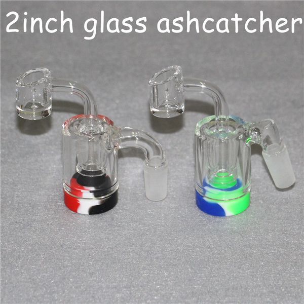 Glas-Reclaim-Catcher-Adapter-Zubehör, 14 mm männlich, 45/90, mit Reclaimer-Dome-Nagel, Aschefänger-Adapter für Wasserbongs, Dab-Rigs, Quarz-Banger