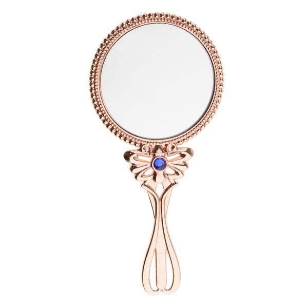 

vintage handheld cosmetic ladies mirror for makeup beauty retro magic makeup hand mirror for travel tool