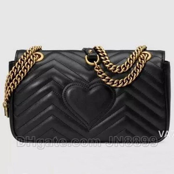

горячие продажа мода женщин сумки плеча классический кожа сердце стиль gold chain новые женщины сумка сумка tote сумки посыльного handbagsva